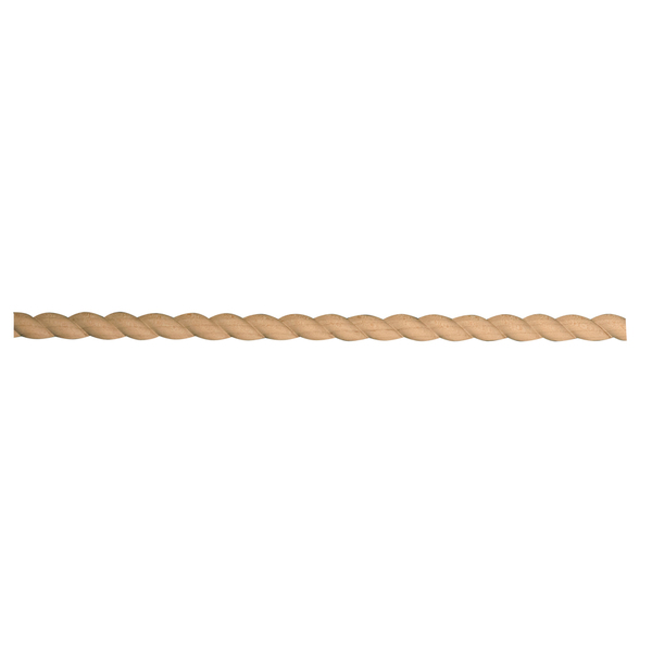 Osborne Wood Products 1/2 x 1/2 x 96 Rope Insert Moulding in Cherry 74603.96C